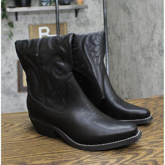 wild fable Womens Kenzi Western Boots with Memory Foam Insole Jet Black 6M - Picture 2 of 10